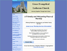 Tablet Screenshot of gracelutheranroyersford.com